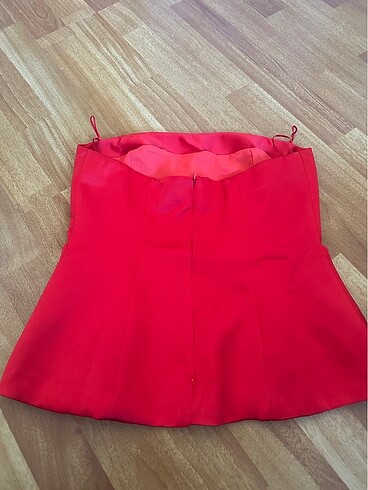 m Beden Zara şık crop üst
