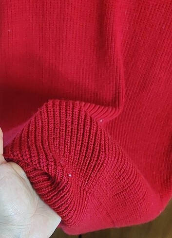 Zara Kırmızı triko elbise