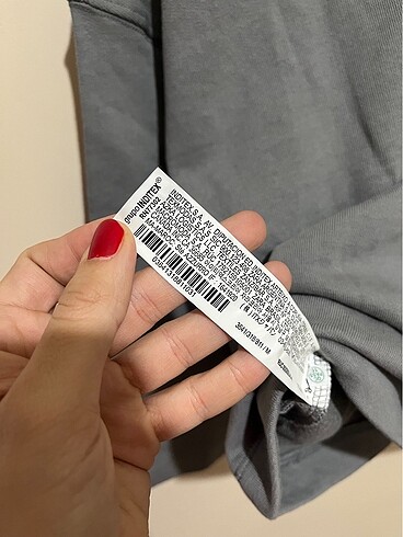m Beden gri Renk Zara sweatshirt