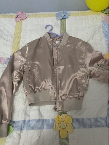 Saten bomber ceket - Görsel 7