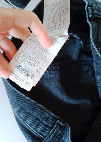 Siyah Kadın Denim Mini Etek - Görsel 4