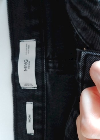 Siyah Kadın Denim Mini Etek - Görsel 9