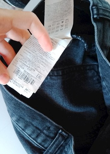 Siyah Kadın Denim Mini Etek - Görsel 3