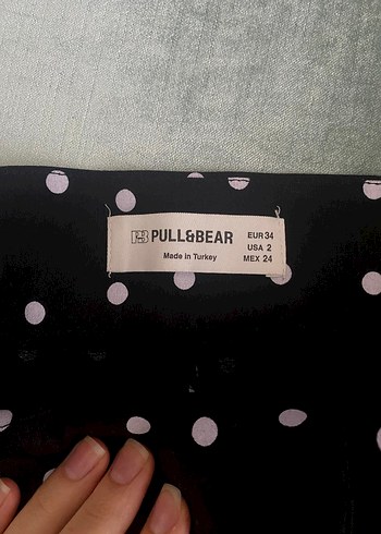 Siyah Puantiyeli Mini Şort - Görsel 5