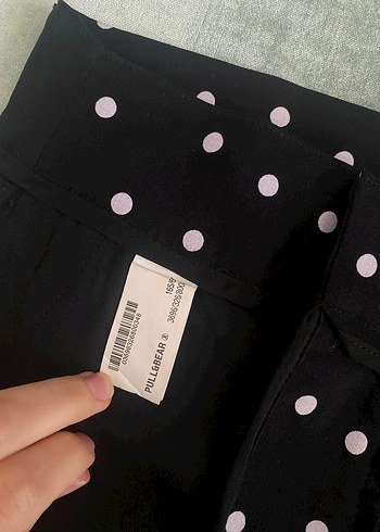 Siyah Puantiyeli Mini Şort - Görsel 7