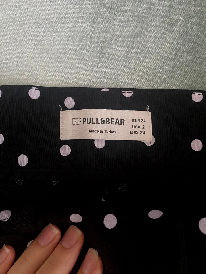 Siyah Puantiyeli Mini  Şort - Görsel 5