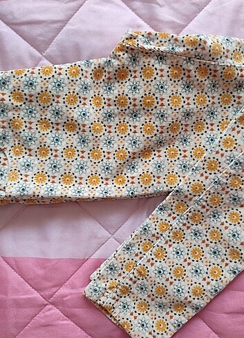 8 Yaş Beden Kadife dar paça pantolon 