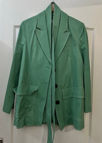 Yeşil Kemerli Blazer takım