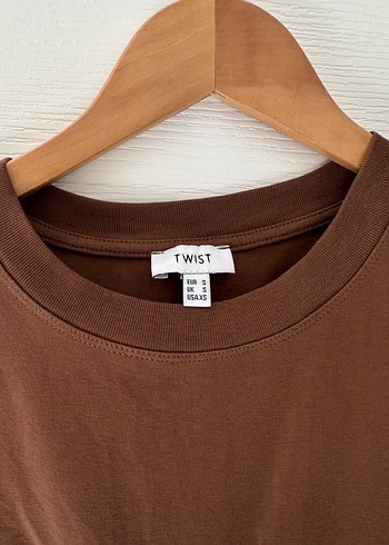 s Beden kahverengi Renk Kahverengi twist Crop Top