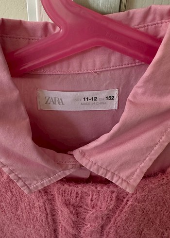 Kızlar için Pembe gömlek ve süveter - Görsel 2