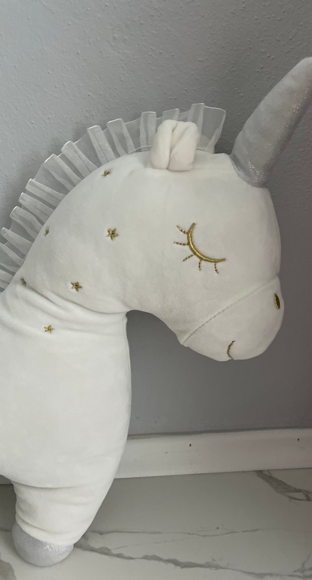 Beyaz Unicorn Peluş Oyuncak - Görsel 2