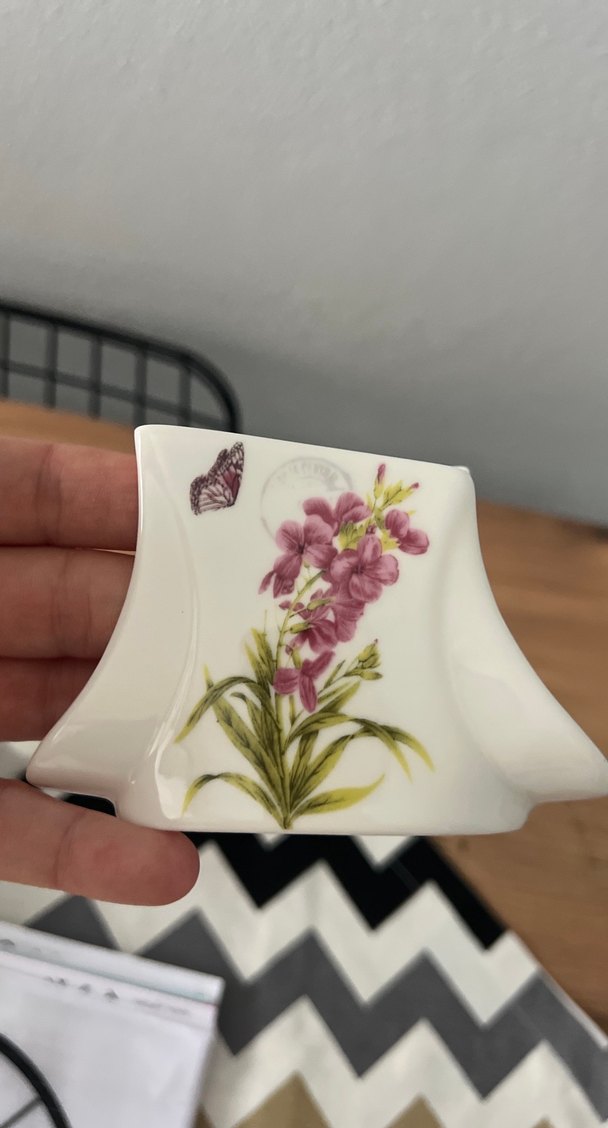 Çiçek Desenli Beyaz peçetelik - Görsel 4