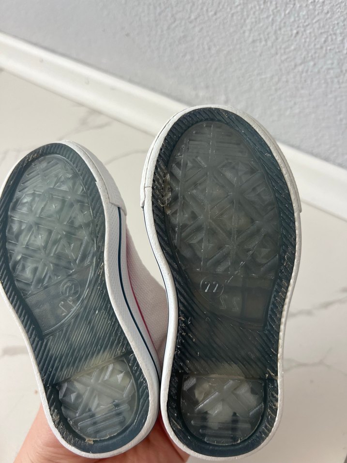 Kız Çocuk Beyaz Cırt Cırtlı Spor Ayakkabı - Görsel 3