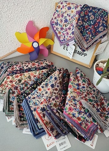 Beden çeşitli Renk Locella küçük çiçekli soft eşarp