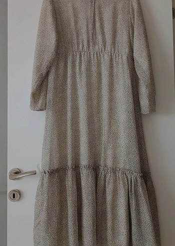 Uzun Kollu Bohem Yılan Desenli Elbise LCW elbise - Görsel 2