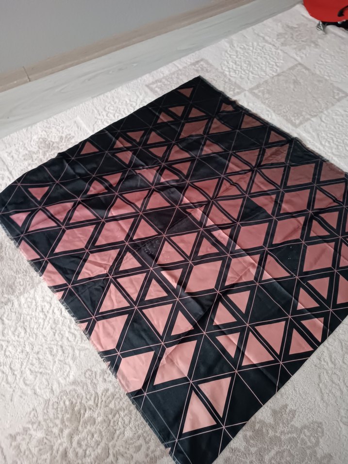 Kahverengi Çiçek Desenli Kadın Fular toplu fiyat - Görsel 4