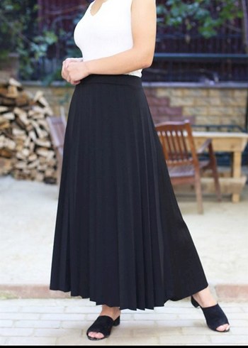 Düğmeli Siyah Mini Uzun Kollu Bluz - Görsel 6