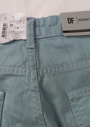 Erkek Turkuaz Denim Midi Şort - Görsel 5