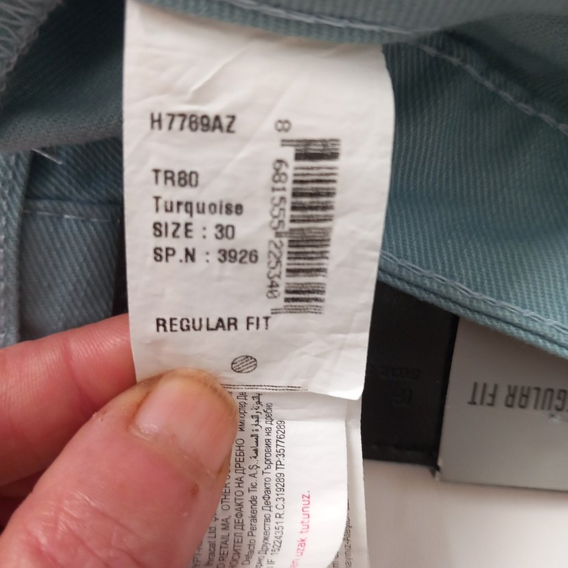 Erkek Turkuaz Denim Midi Şort - Görsel 4