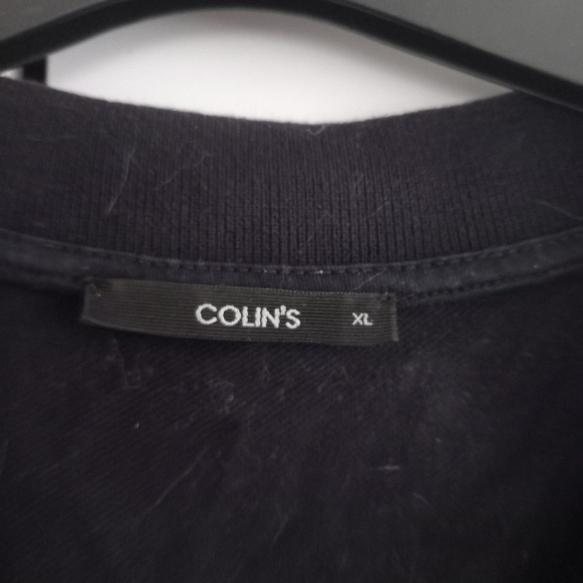 Erkek Siyah Desenli Kısa Kollu Polo Tişört - Görsel 3