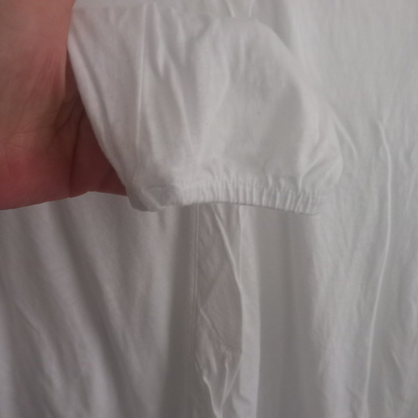 V Yaka Beyaz Kadın Bluz. - Görsel 5