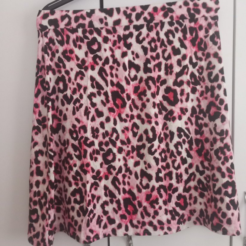 Leopar Desenli Pembe Etek - Görsel 3