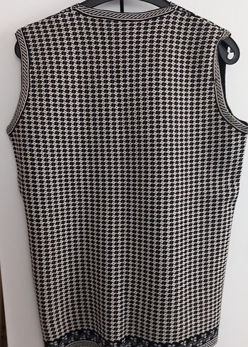 Siyah  Desenli Kadın Yelek - Görsel 2