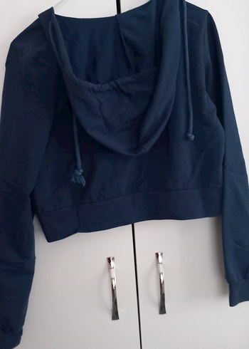 LC Waikiki V Yaka Koyu Mavi Kadın Sweatshirt