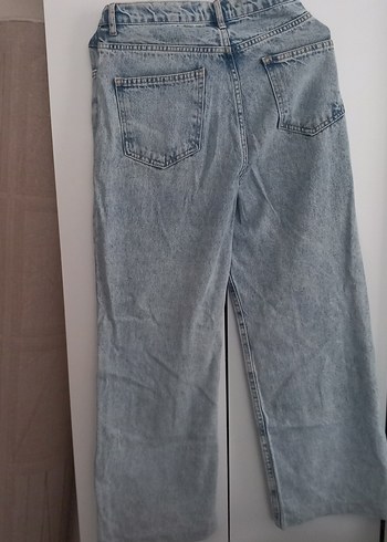 Trendyol & Milla Gri Rahat Kesim Midi Kadın Kot Pantolon
