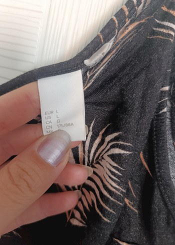 Diğer Siyah Desenli Askılı Midi Tulum