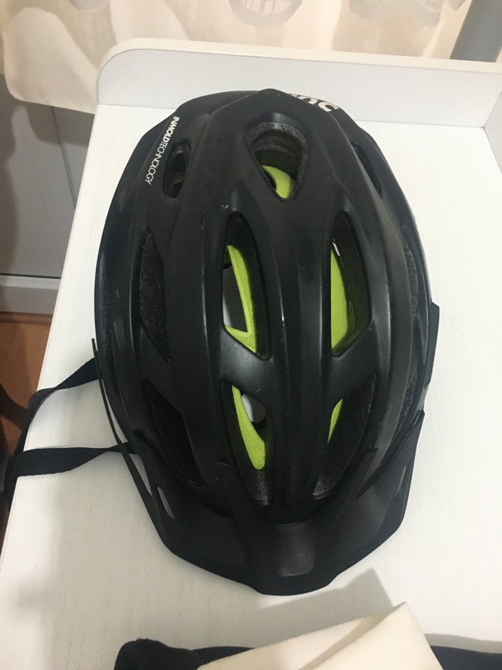 Siyah B'Twin M Biker Kask Velcro - Görsel 2