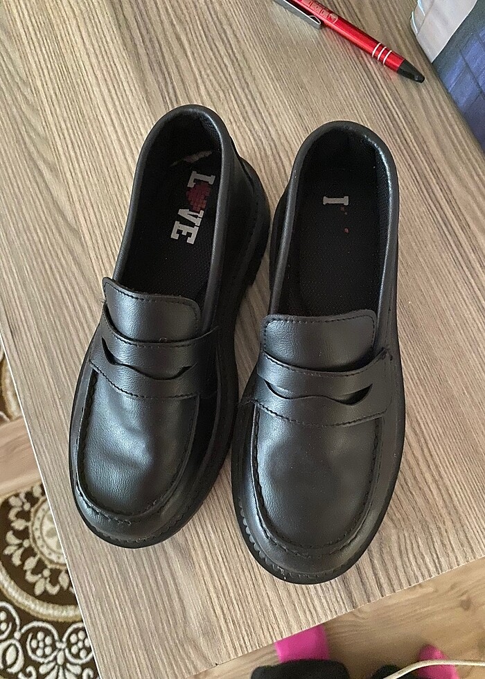 kız çocuk loafer  ayakkabı - Görsel 2