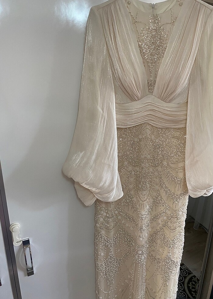 tesettür abiye nikah elbisesi - Görsel 4