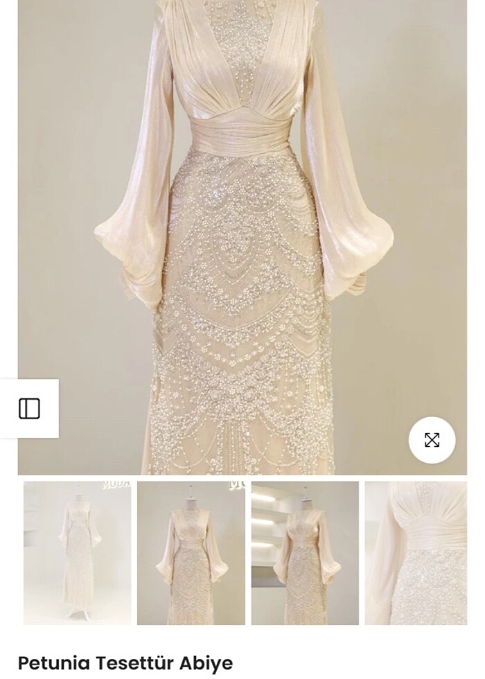 tesettür abiye nikah elbisesi - Görsel 2