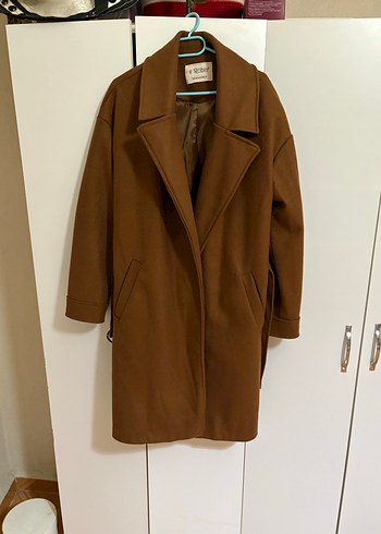 Kahverengi Süet Midi Kadın Kaban - Görsel 5