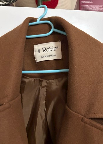 Kahverengi Süet Midi Kadın Kaban - Görsel 6