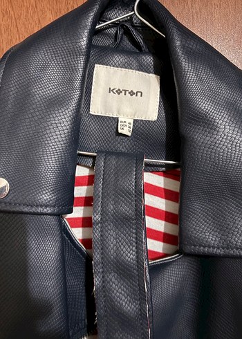 Siyah Deri Biker Ceket - Görsel 2