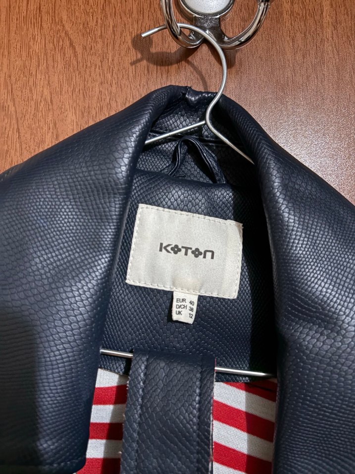 Siyah Deri Biker Ceket - Görsel 3