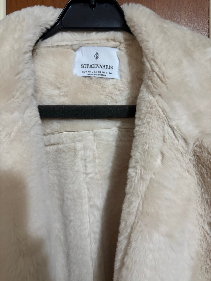 Kürklü Bej Deri Kadın Ceket - Görsel 2