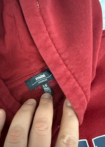 Kırmızı erkek çocıku Sweatshirt - Görsel 5