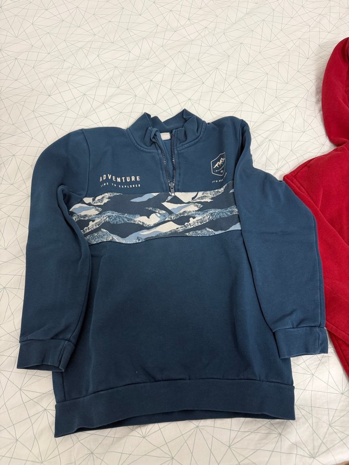 Kırmızı erkek çocıku Sweatshirt - Görsel 3