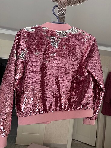 H&M Kız çocuk pullu payetli ceket