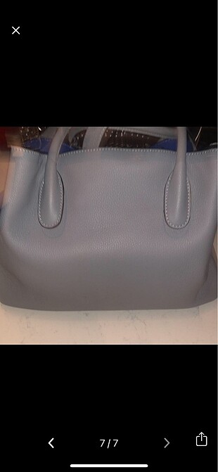 Dior kadın çanta gri ve mavi sapı ekstra hediye