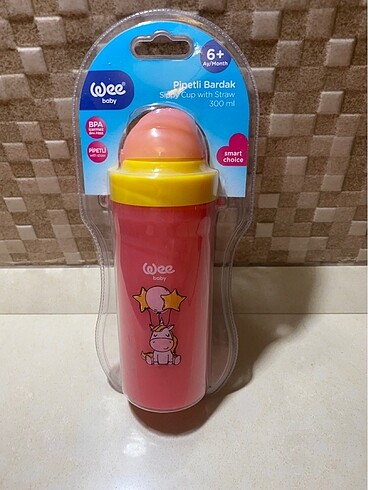 WeeBaby Pipetli Bardak 300ml 6+Ay