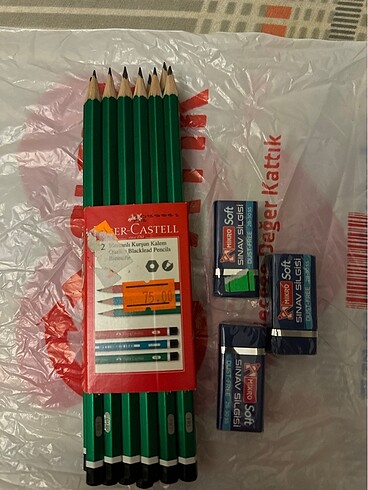 Beden Faber Castel 12 adet Kurşun Kalem 3 adet Silgi