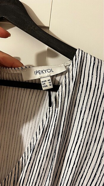 İpekyol çizgili elbise - Görsel 9