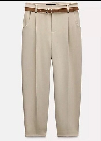Zara Bej Kumaş Yeni Sezon Pantolon