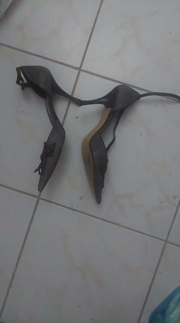 Kahverengi Deri Stiletto Topuklu Kadın Ayakkabı - Görsel 3