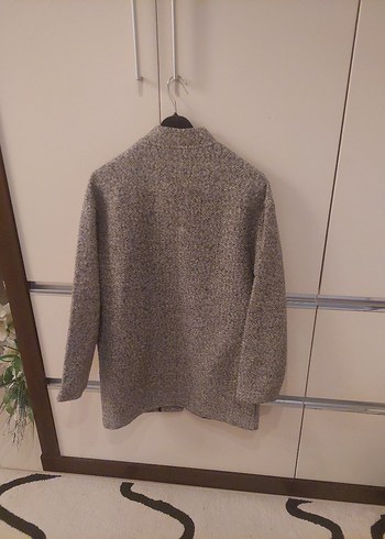 Gri kadın kaban ceket  markalı - Görsel 5