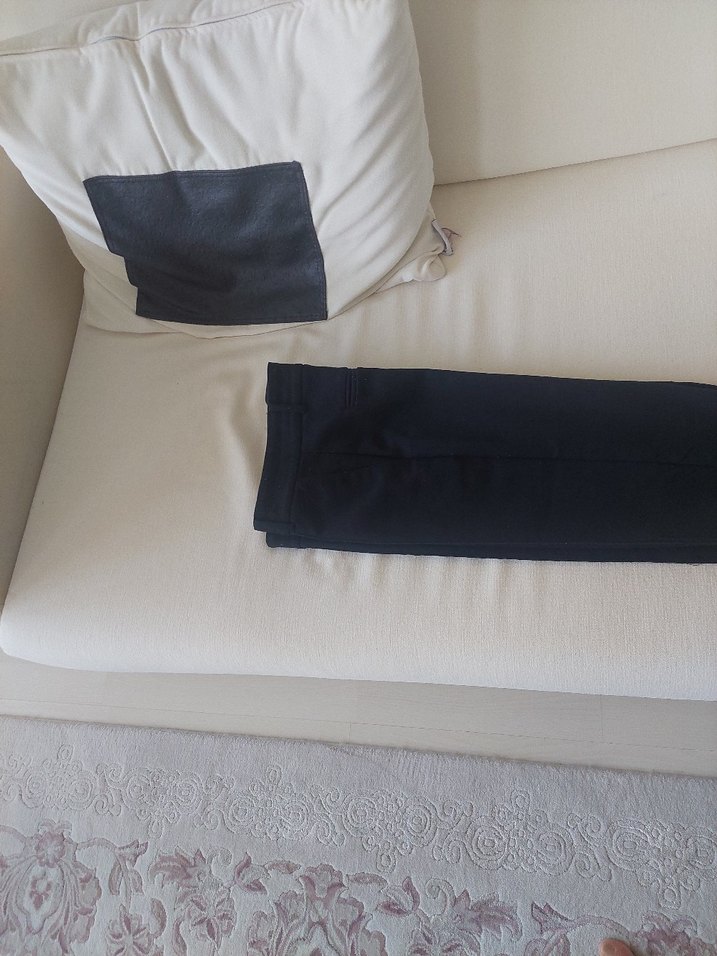 Kadın siyah  Kumaş Pantolon - Görsel 3